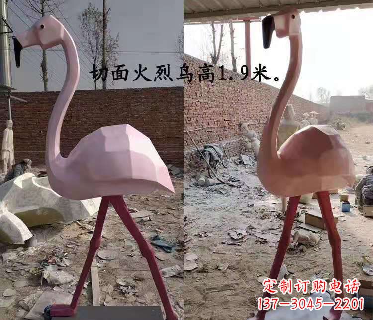 保定玻璃钢仙鹤雕塑公园园林景观动物摆件