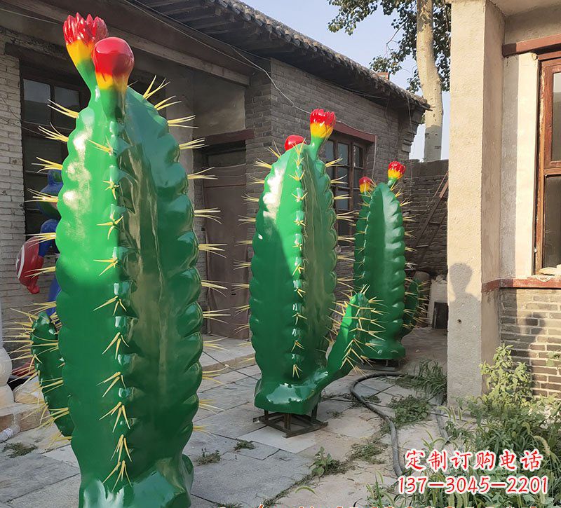 保定玻璃钢仙人掌景观雕塑