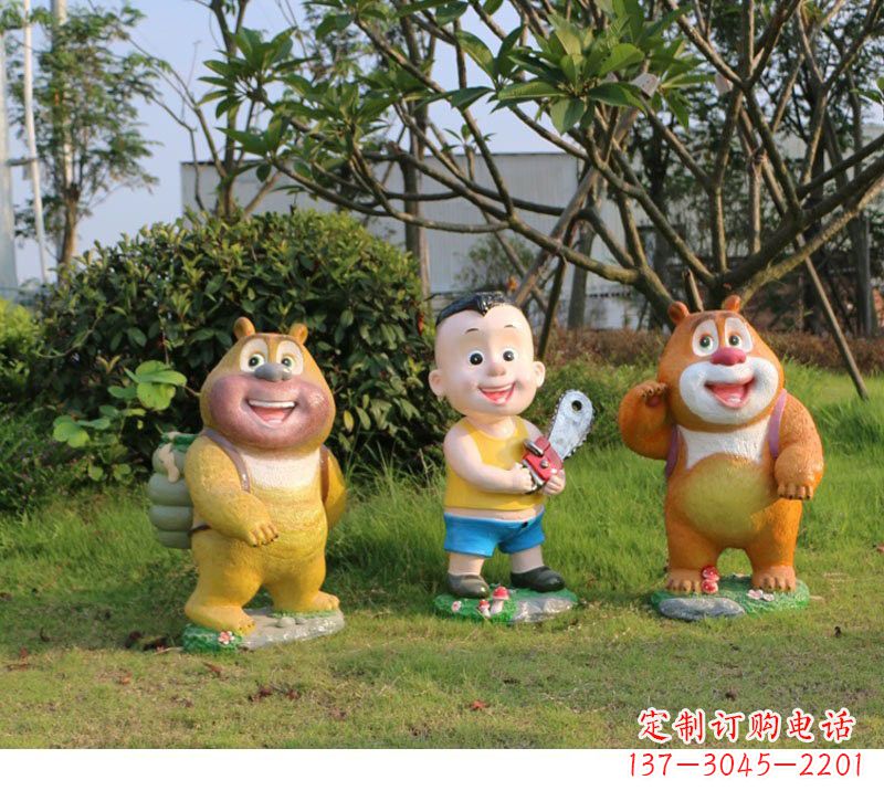 保定熊熊乐园玻璃钢雕塑的魅力