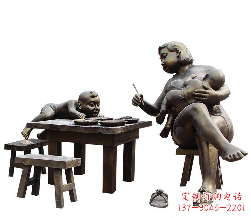 保定母爱雕塑儿童公园中的精美雕塑