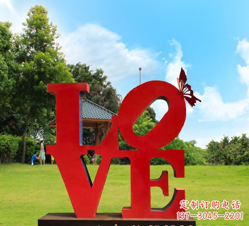 保定不锈钢Love雕塑给世界带来爱的美