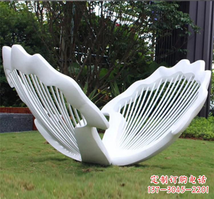 保定不锈钢贝壳雕塑艺术精品