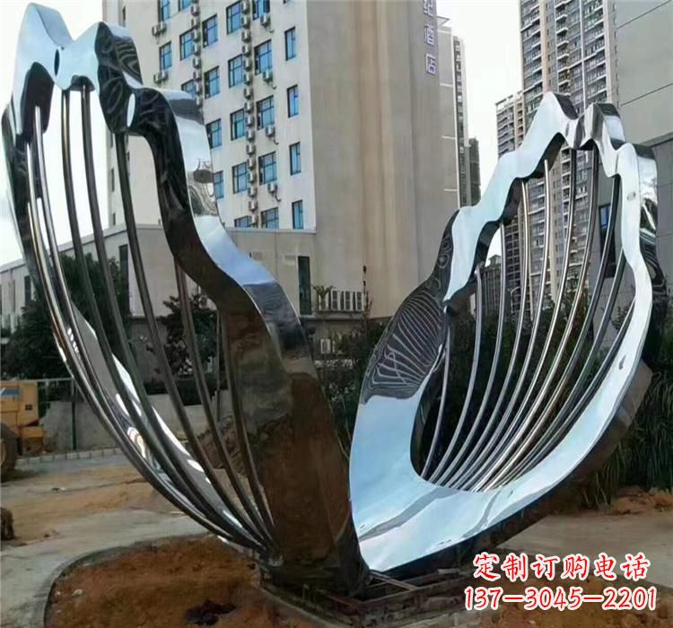 保定不锈钢贝壳雕塑艺术与自然的完美结合