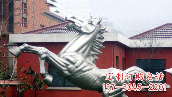 保定不锈钢奔马雕塑 (2)
