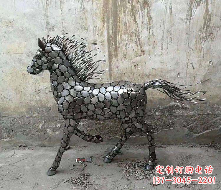 保定不锈钢奔马雕塑艺术与自由的象征
