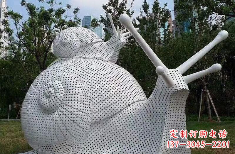 保定不锈钢蜗牛雕塑把自然美搬进家居