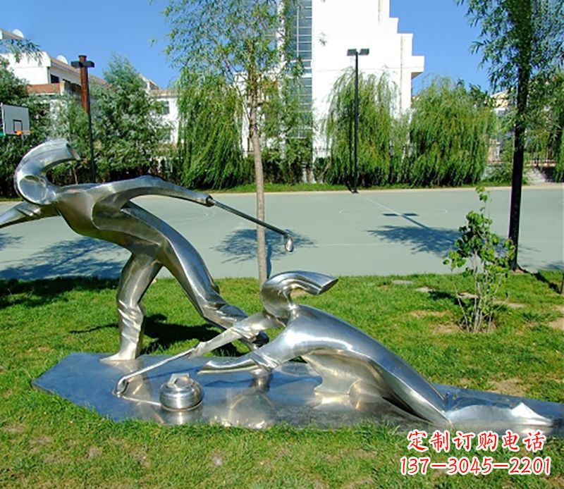 保定不锈钢冰壶雕塑艺术与实用的完美结合
