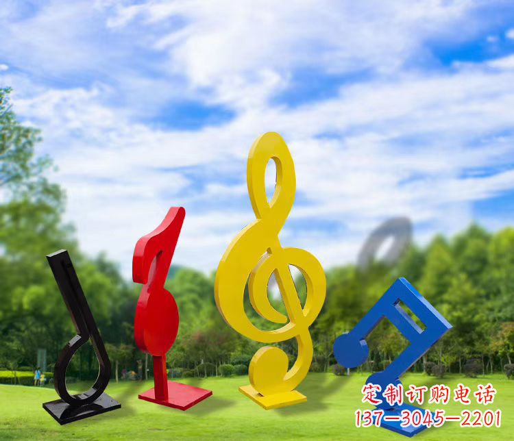 保定精美的不锈钢音符雕塑