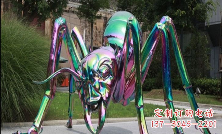 保定不锈钢彩色蚂蚁雕塑艺术美化公园景观