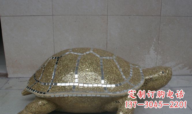 保定不锈钢彩银乌龟公园景观雕塑艺术与自然的完美融合