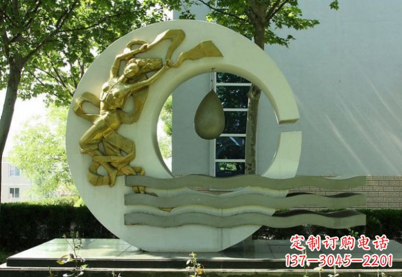 保定不锈钢嫦娥奔月雕塑