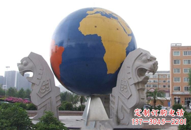 保定不锈钢城市彩色地球雕塑