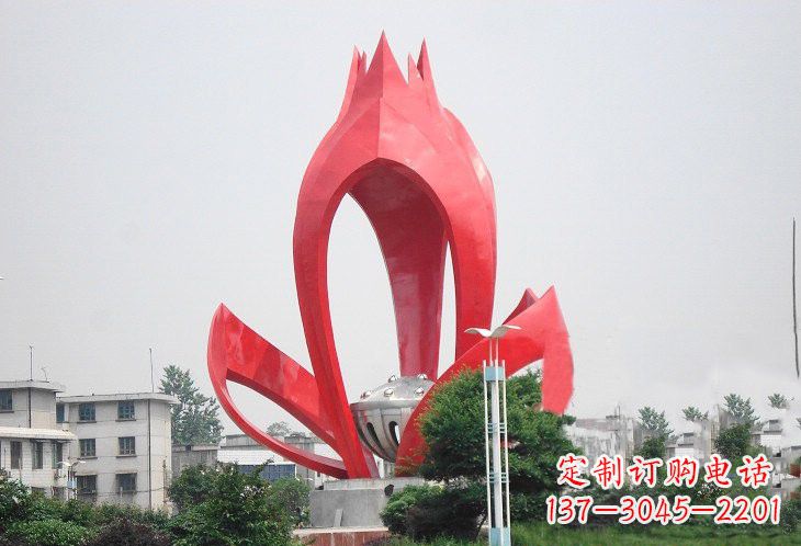 保定不锈钢莲蓬雕塑——艺术的缩影