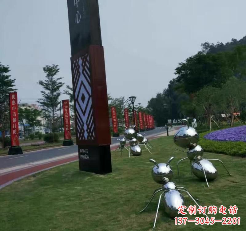 保定不锈钢蚂蚁雕塑精美的艺术精品