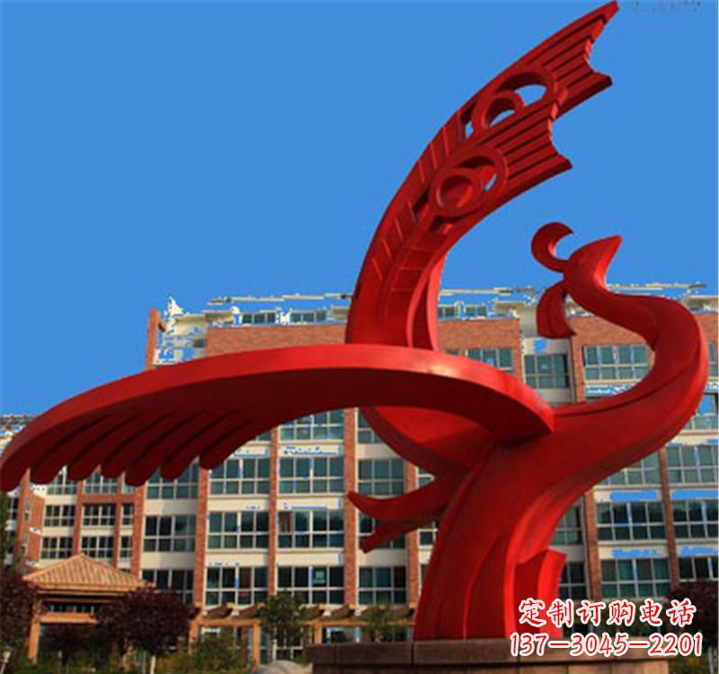 保定不锈钢凤凰雕塑——展示城市文化之美