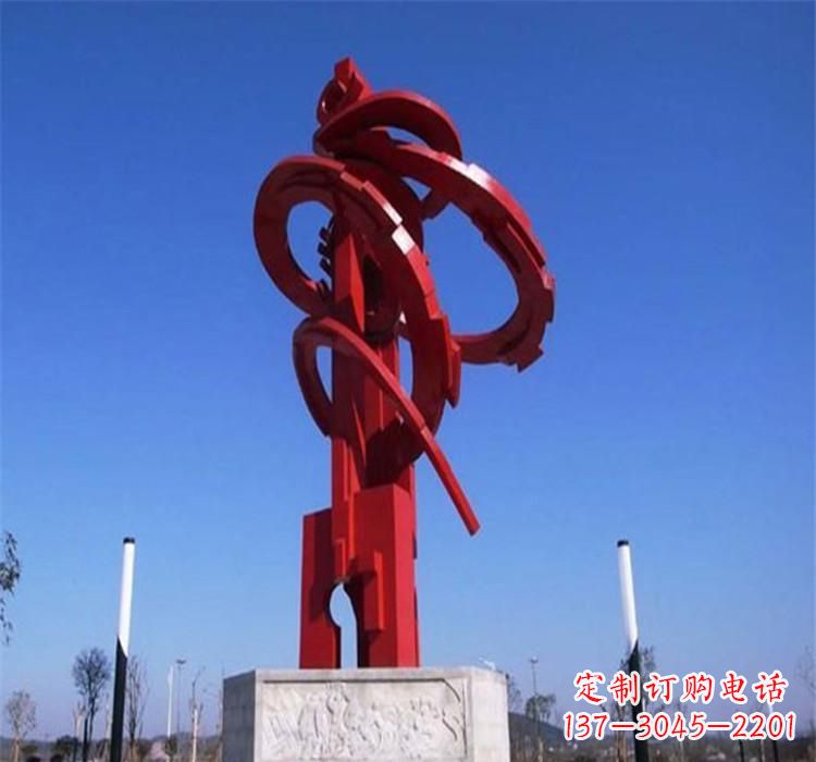 保定不锈钢齿轮雕塑把技术艺术完美结合