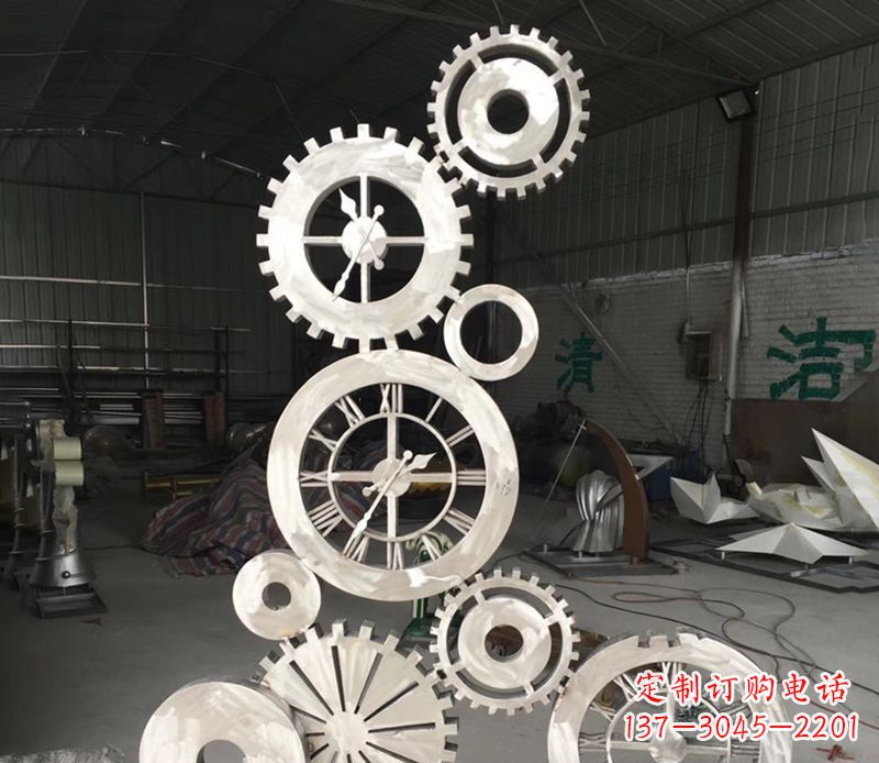保定不锈钢齿轮雕塑艺术与科技的完美结合