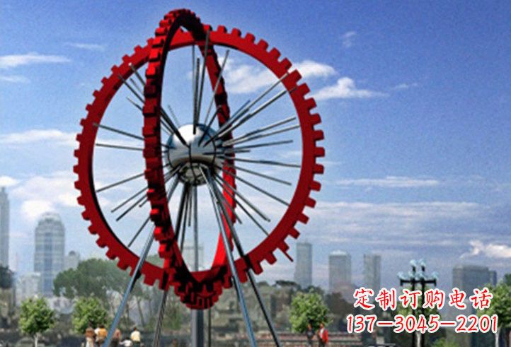 保定不锈钢摩天轮雕塑美丽的景观