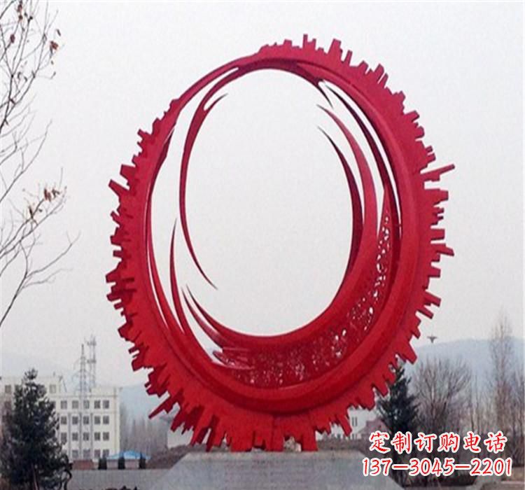 保定不锈钢齿轮雕塑令人惊叹的精细艺术