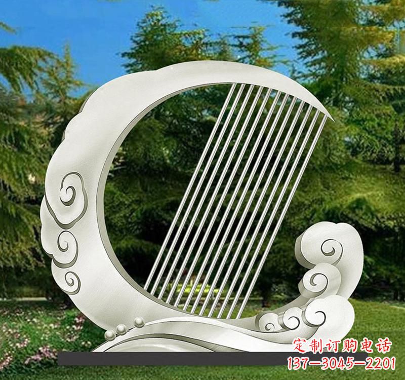 保定精美的不锈钢月亮雕塑