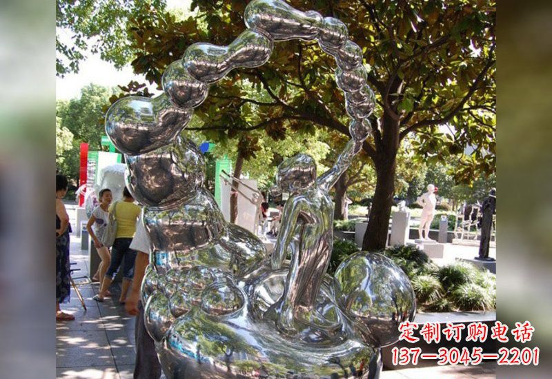 保定精美不锈钢儿童雕塑