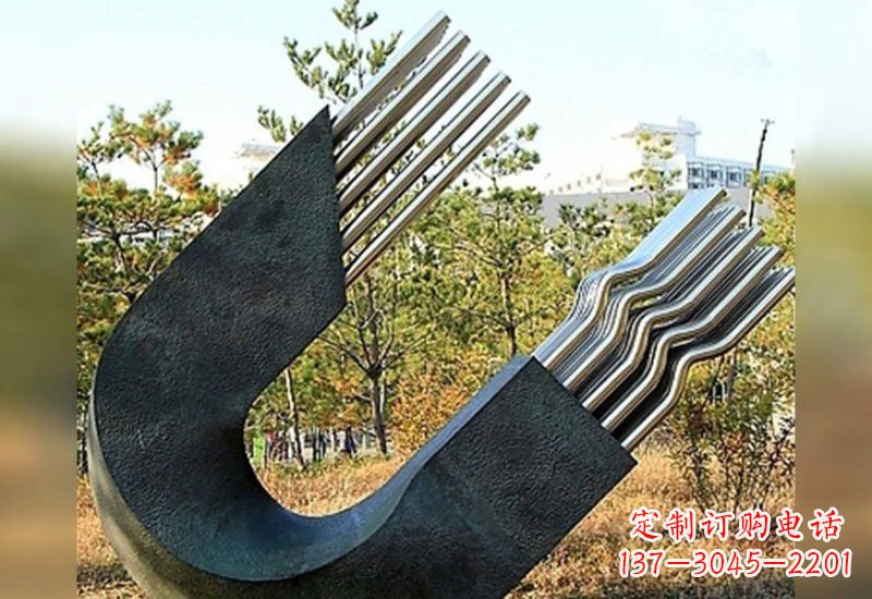 保定不锈钢磁铁雕塑绚丽多彩的艺术珍品