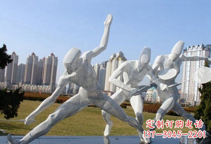 保定精致不锈钢羽毛球雕塑