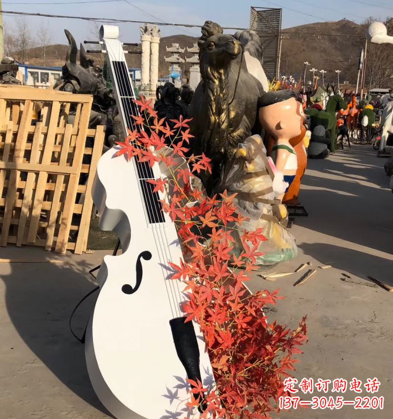 保定不锈钢大提琴雕塑—精致的艺术精品