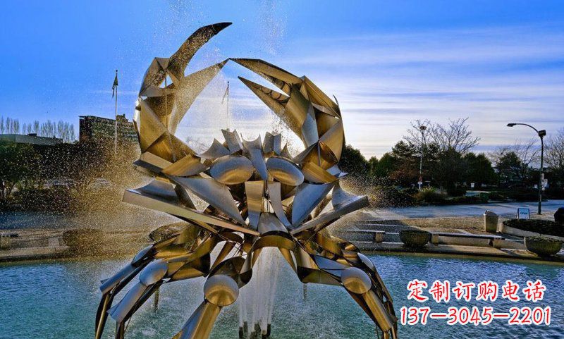 保定精美不锈钢螃蟹雕塑