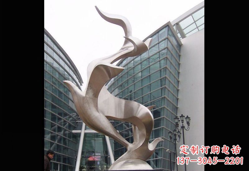 保定精美的不锈钢大雁雕塑