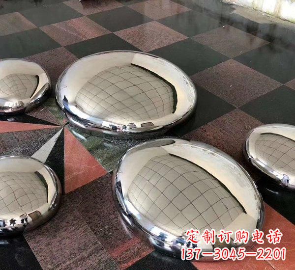 保定精致的不锈钢鹅卵石雕塑