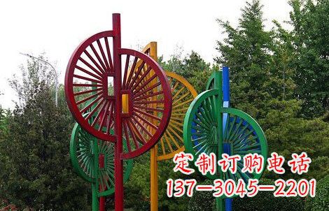 保定不锈钢风车雕塑——动态美的艺术结晶