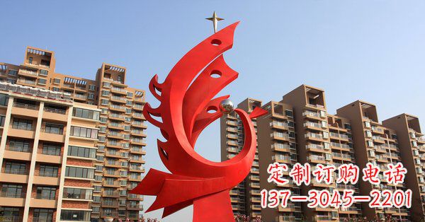 保定凤凰灿烂的不锈钢雕塑