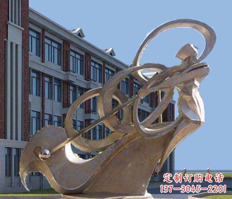 保定不锈钢制作的高尔夫球人物雕塑