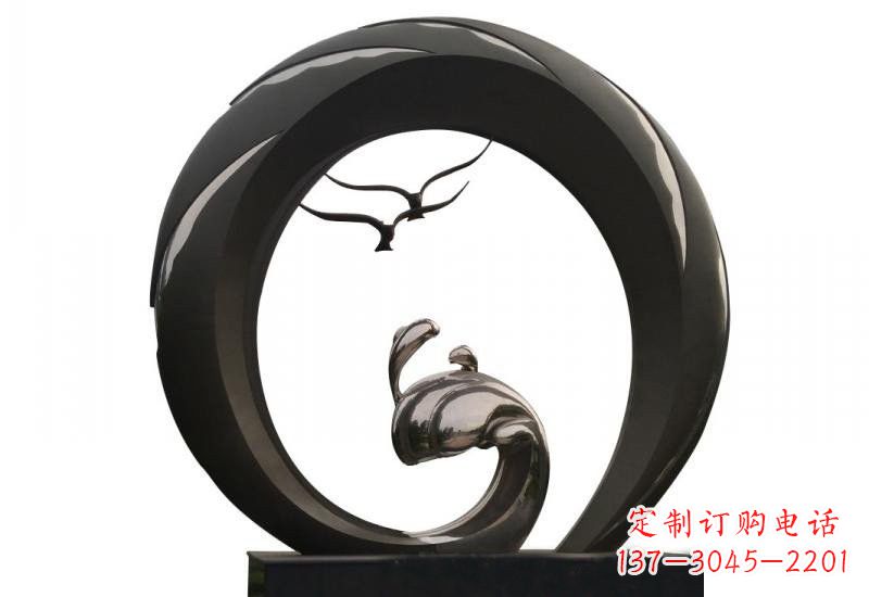保定不锈钢海鸥雕塑海洋之韵