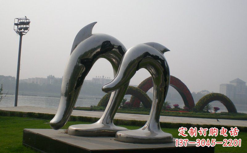 保定不锈钢抽象海豚