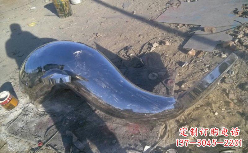 保定不锈钢海豚雕塑展示优雅美丽