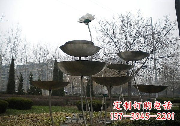 保定不锈钢荷花雕塑浪漫与优雅的融合