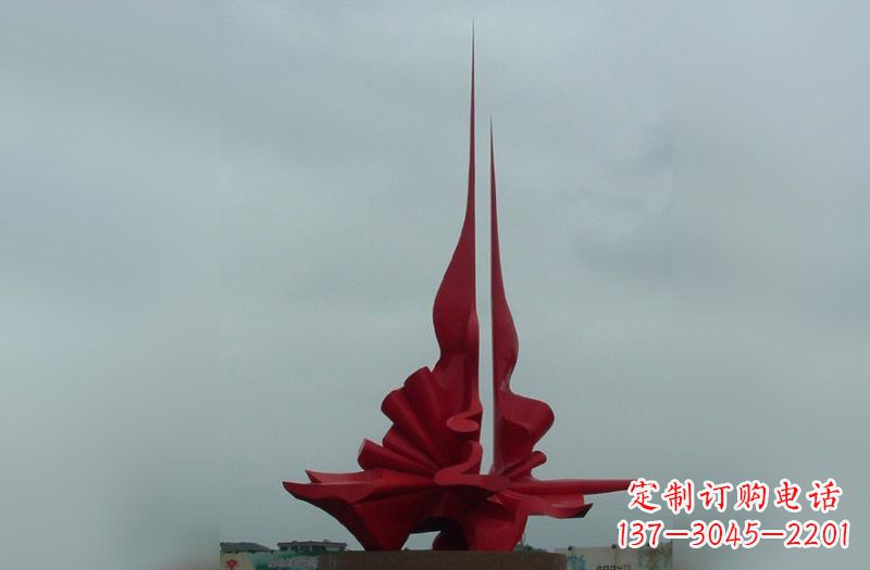保定精美不锈钢火炬雕塑