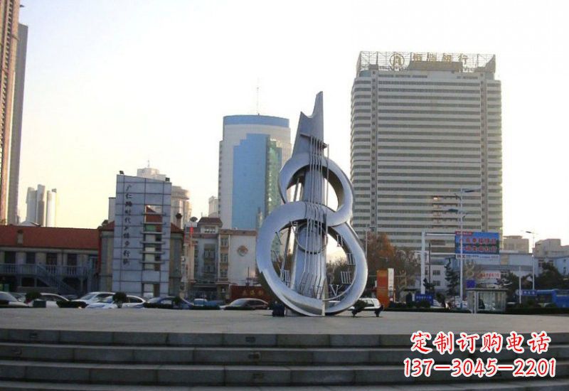 保定不锈钢吉他雕塑