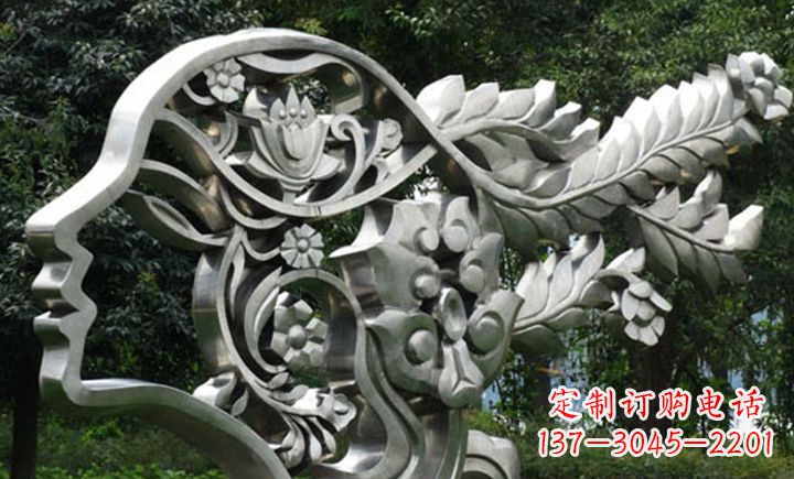 保定不锈钢头像雕塑——精美绝伦