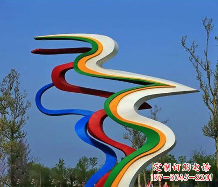 保定精美不锈钢飘带雕塑