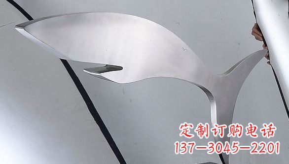 保定不锈钢鲨鱼雕塑艺术精品