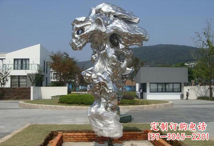 保定不锈钢太湖石雕塑精美绝伦