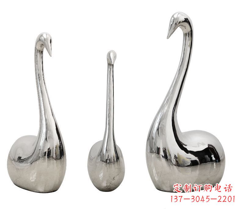 保定精美不锈钢天鹅雕塑