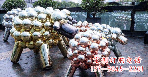 保定不锈钢羊雕塑艺术与美感相结合