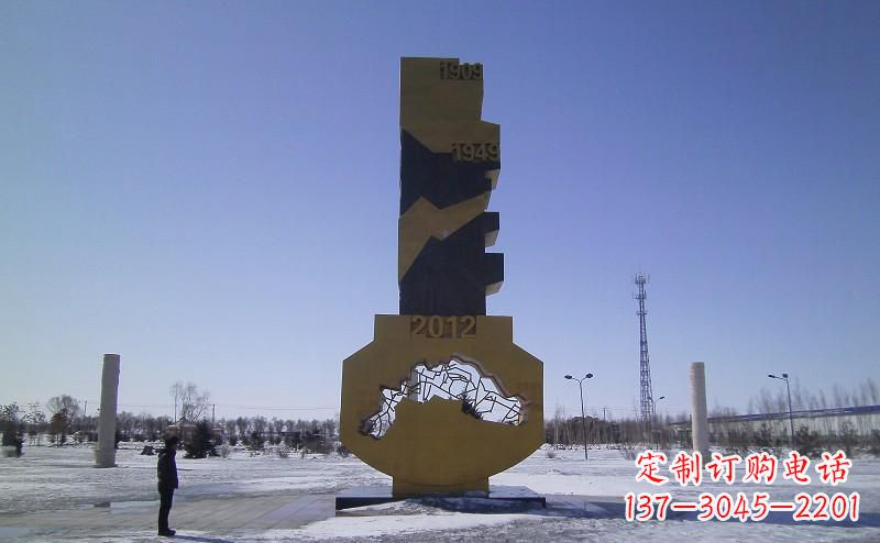 保定不锈钢抽象钥匙雕塑——精美装饰品