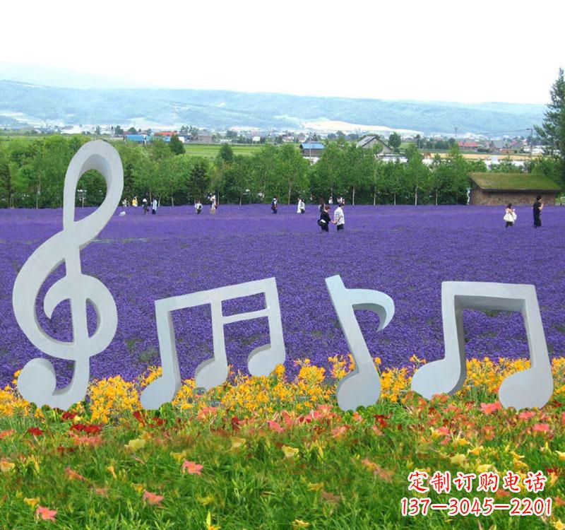 保定精美不锈钢音符雕塑