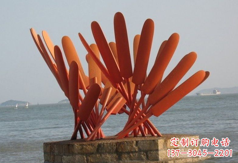 保定不锈钢船桨雕塑
