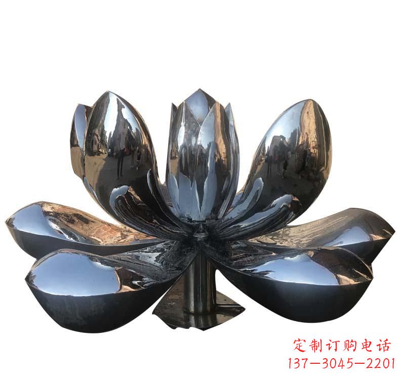 保定不锈钢创意荷花雕塑
